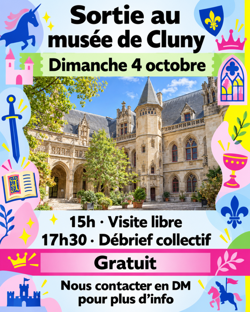 Affiche sortie au musée de Cluny